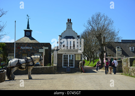Hauptplatz, größere Sark Sark, Vogtei Guernsey, Channel Islands Stockfoto