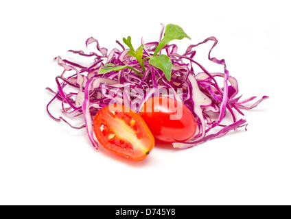 Bunter Mix frisches Gemüse isoliert auf weiss. Stockfoto