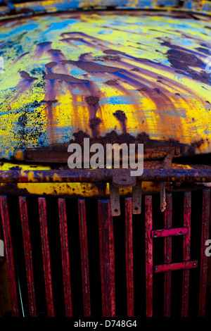 Crossen Detail von einem alten, verwitterten LKW Stockfoto