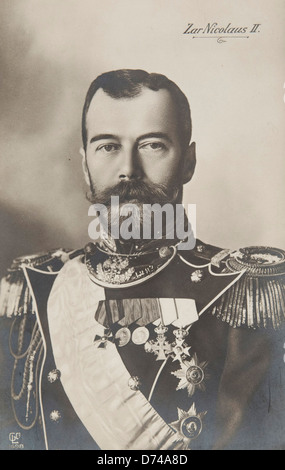 Zar Nikolaus II. Stockfoto