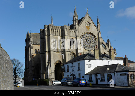 Kathedrale-Kirche unserer Dame und Str. Philip Howard, römisch-katholische Kathedrale in Arundel, West Sussex, England Stockfoto