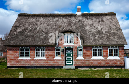 Traditionelles Haus in Sonderho auf der dänischen Insel Fanø Stockfoto