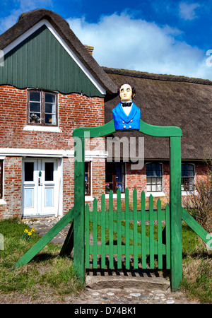 Traditionelles Haus in Sonderho auf der dänischen Insel Fanø Stockfoto