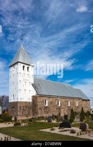 Mittelalterliche Kirche in Bryndum, Esbjerg, westlichen Jütland, Dänemark Stockfoto