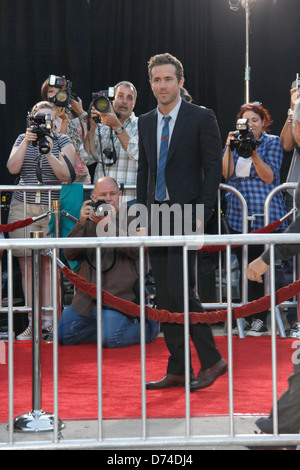 Ryan Reynolds ' The Change-Up' Los Angeles Premiere findet im The Regency Village Theatre - draußen Ankünfte Westwood, Kalifornien, Stockfoto