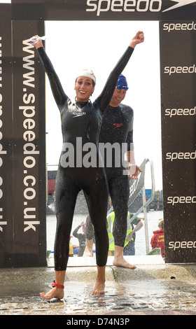 Stacey Solomon Virgin Active London Triathlon im ExCeL London Convention Centre London, England - 30.07.11 Stockfoto