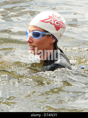 Stacey Solomon Virgin Active London Triathlon im ExCeL London Convention Centre London, England - 30.07.11 Stockfoto