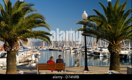 Bucht in Puerto de Pollensa, Mallorca, Spanien Stockfoto