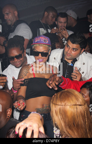 Paris Soulja Boys 21. Geburtstag party im Club spielen Miami Beach, Florida - 30.07.11 Stockfoto