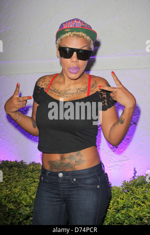 Paris Soulja Boys 21. Geburtstag party im Club spielen Miami Beach, Florida - 30.07.11 Stockfoto