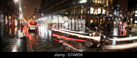 Panorama-Bild im Stadtzentrum von Glasgow Stockfoto