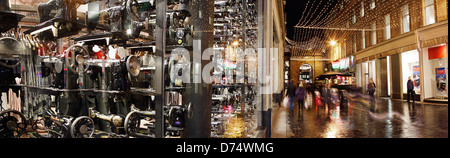 Panorama-Bild in Exchange Place im Stadtzentrum von Glasgow genommen Stockfoto