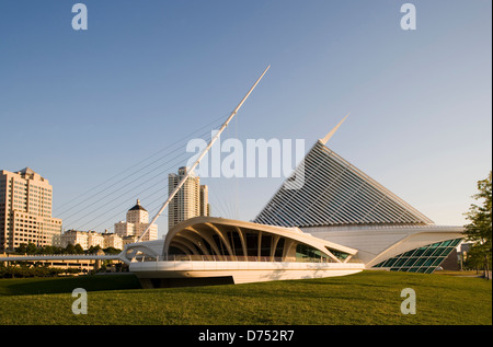 QUADRACCI PAVILLON (© SANTIAGO CALATRAVA 2001) MILWAUKEE ART MUSEUM MILWAUKEE WISCONSIN USA Stockfoto