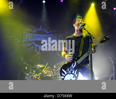 Sully Erna Godsmack führt um die Rockstar Energy Drink Mayhem Festival Cruzan Amphitheater West Palm Beach, Florida, USA- Stockfoto