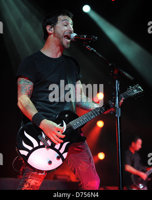 Sully Erna Godsmack führt um die Rockstar Energy Drink Mayhem Festival Cruzan Amphitheater West Palm Beach, Florida, USA- Stockfoto