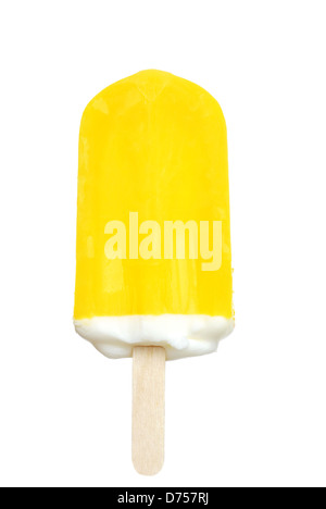 Zitrone Creamsicle Eis am Stiel Stockfoto