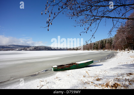 Lippen, der Tschechischen Republik, die gefrorenen Lipno Stockfoto