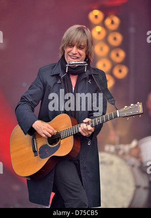 Jean-Louis Aubert 36. Paleo Festival-Tag 3 - Performances Nyon, Schweiz – 21.07.11 Stockfoto
