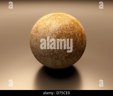 Eine gerenderte Darstellung des Planeten Merkur. Stockfoto