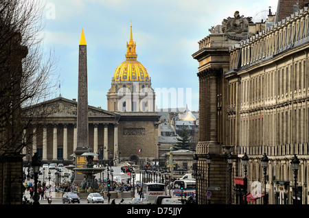 Die Nationalversammlung, Hotel des Invalides, The Obelisk Zentrum von Paris Stockfoto