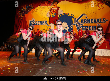 Essen, Deutschland, tanzen in der Ruhr-Karneval, Garten Stockfoto