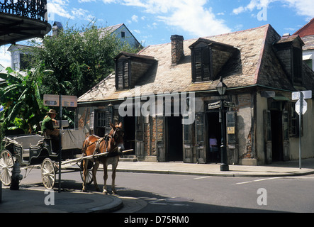 Elk283-2044 Louisiana, New Orleans, French Quarter, Vieux Carre, Lafitte Schmiede Stockfoto