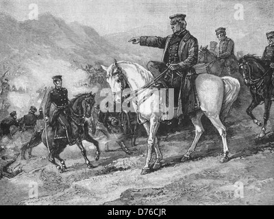 General Taylor an der Schlacht von Buena Vista während des mexikanischen Krieges USA Stockfoto