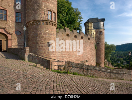 sonnige Details der Wertheim Burg in der Nähe von Wertheim am Main in Süddeutschland Stockfoto