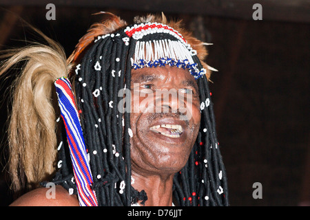 Xhosa-Medizinmann, Xhosa wünschen Arzt, Wild Coast, Eastern Cap, Südafrika Stockfoto