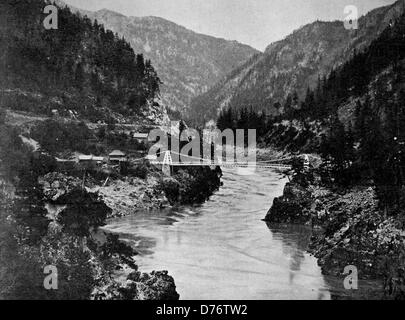 Frühe Autotype der Rocky Mountains, USA, Amerika, 1880 Stockfoto