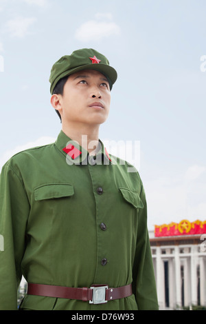 Chinesische kommunistische Soldat Stockfoto