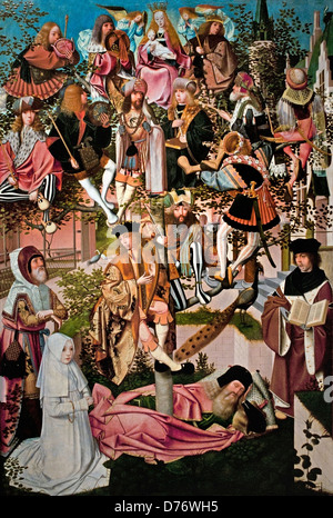 Der Baum von Jesse Kreis Geertgen tot Sint Jans 1500 Niederlande Niederlande (Stammbaum Christi) Stockfoto