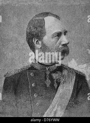 Christian IX., König von Dänemark, 1818-1906 Holzschnitt aus dem Jahr 1880 Stockfoto