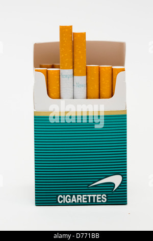 Eine Packung Zigaretten Newport. Stockfoto