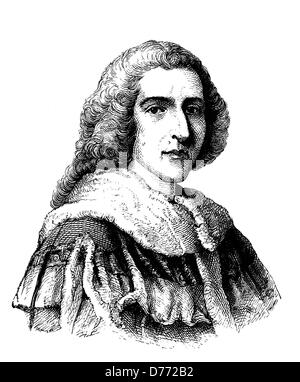 William Pitt, Earl of Chatham, 1708-1778, Premierminister von Großbritannien, historischen Holzschnitt, um 1880 Stockfoto