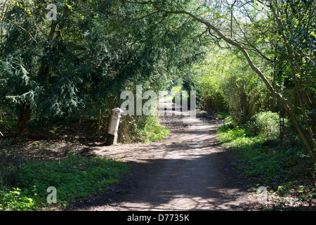 London City Corporation Kohle Steuer Pflicht Post mit Stadt Schild "Kohle Pflichten handeln 1845" Colley Hill Reitweg Reigate Surrey Stockfoto