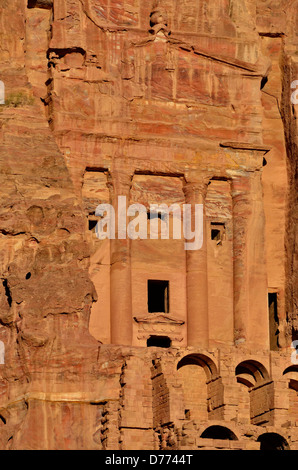 Jordan Petra archäologische Stätte nabatäischen Königsgräber Stockfoto