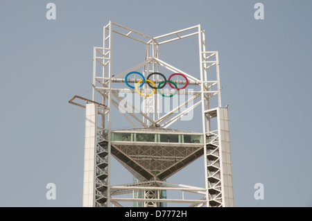 Ling lang Pagode, Olympic Green, Peking, China Stockfoto