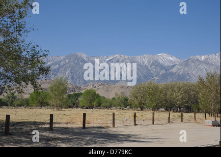 Der Gipfel Schnee in des Berges von Nevada. Stockfoto