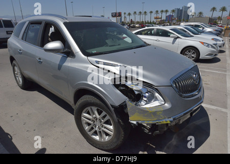 Ein verlassenes Auto in das Auto viel im Luxor Hotel Las Vegas Stockfoto