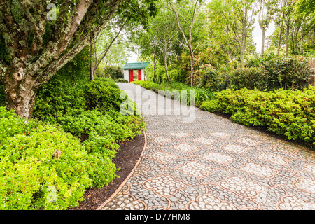 Chinesische Gelehrte Garten, Hamilton Gardens, Hamilton, Waikato, Neuseeland. Stockfoto