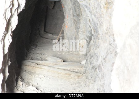 Rhyolith Goldmine Eingang. Stockfoto