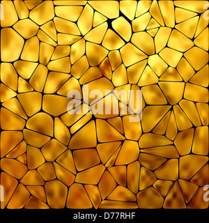 Goldenen Mosaik Hintergrund Stockfoto