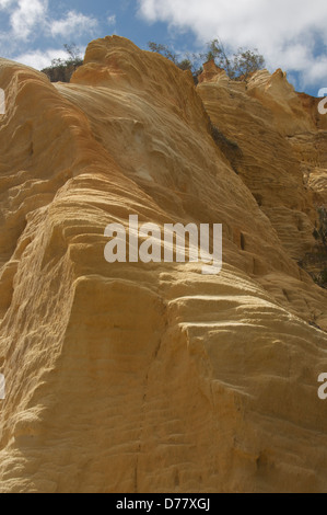 Die Pinnacles siebzig fünf Meile Strand Fraser Island-Queensland-Australien Stockfoto