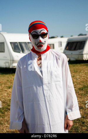 Morviscous Lounge On The Farm Festival, statt auf Merton Bauernhof - Tag3 - hinter den Kulissen Canterbury, England - 10.07.11 Stockfoto