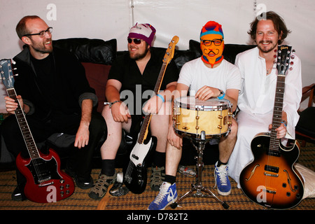 Morviscous Lounge On The Farm Festival, statt auf Merton Bauernhof - Tag3 - hinter den Kulissen Canterbury, England - 10.07.11 Stockfoto