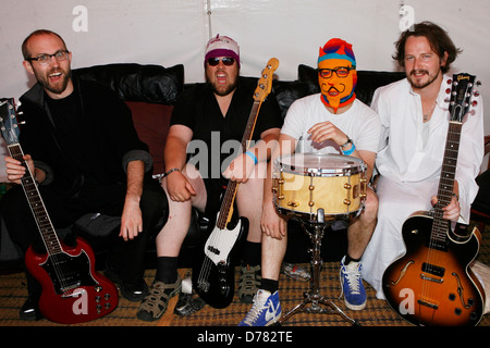 Morviscous Lounge On The Farm Festival, statt auf Merton Bauernhof - Tag3 - hinter den Kulissen Canterbury, England - 10.07.11 Stockfoto