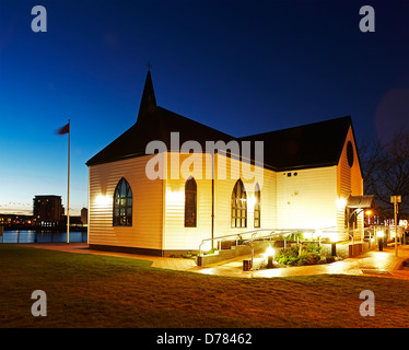 Norwegische Kirche, Bucht von Cardiff, Cardiff, Wales, UK Stockfoto