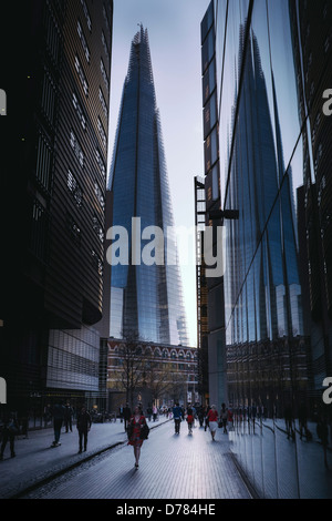 Einzigartigen Blick auf die Scherbe, london Stockfoto