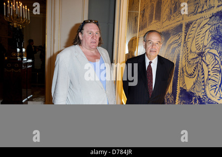 Gerard Depardieu und Frédéric Mitterrand bei Barbara Awards statt an das Ministerium für Kultur in Paris, Frankreich – 21.06.11 Stockfoto